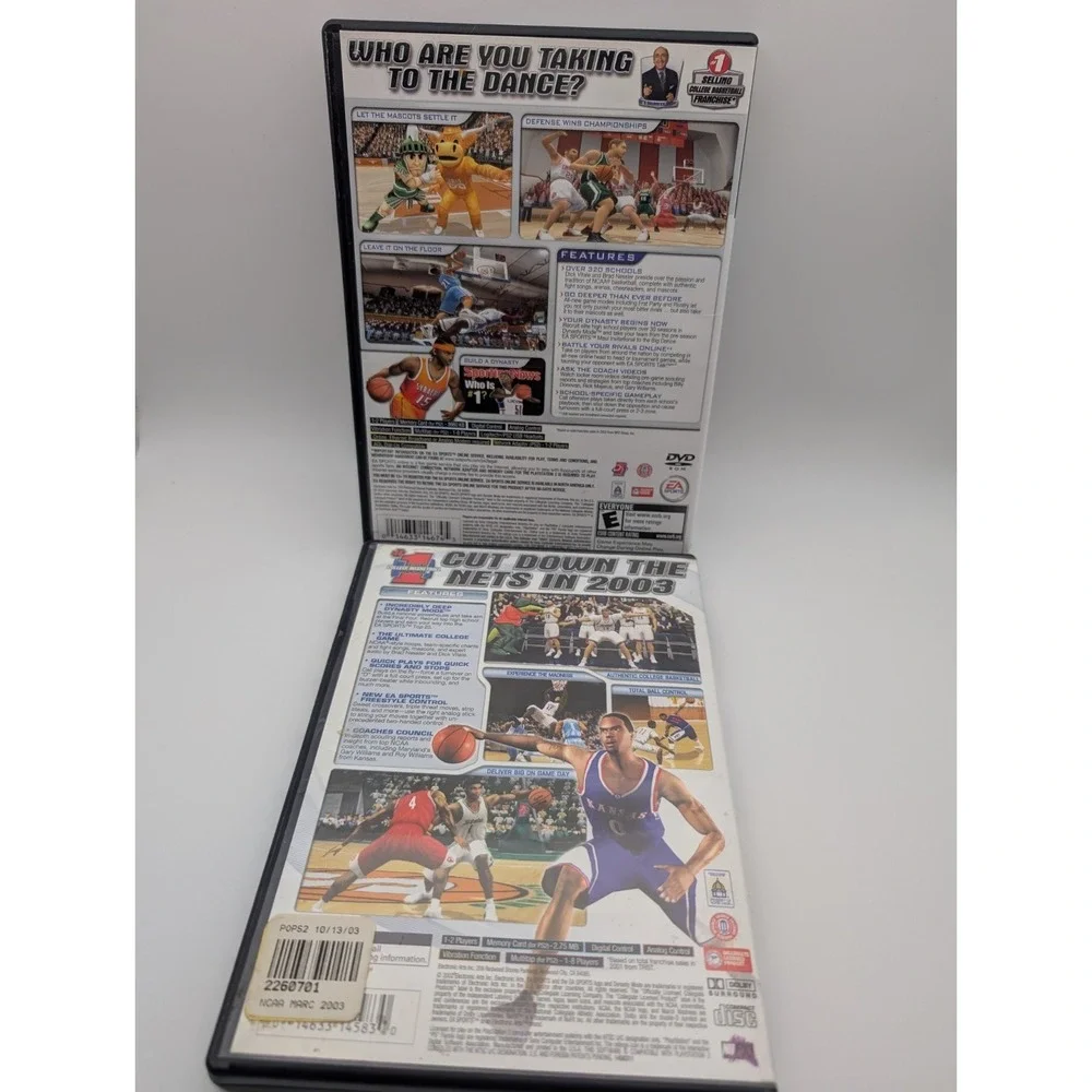 NCAA March Madness 2003 & 2004 - Sony PlayStation 2 PS2 Complete Tested CIB